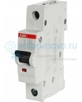 Выключатель автоматический 1-полюсный ABB S251, тип C, 25А, 6кА Выключатель автоматический 1-полюсный ABB S251, тип C, 25А, 6кА